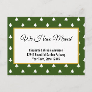 Carte Postale Nous Avons Déplacé L'Arbre De Noël Faire-part De D