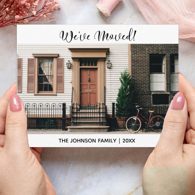 Carte Postale Nous avons déplacé le changement d'adresse Faire-p (Créateur téléchargé)