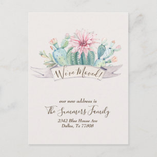 Carte Postale Nous avons déplacé les cactus du désert de Faire-p