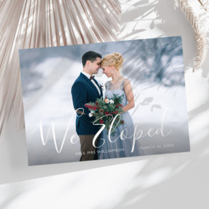 Carte Postale NOUS AVONS ÉLOIGNÉ   Faire-part mariage en lettres