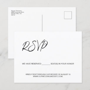 Carte Postale Nous avons réservé des sièges pour vous budget mod