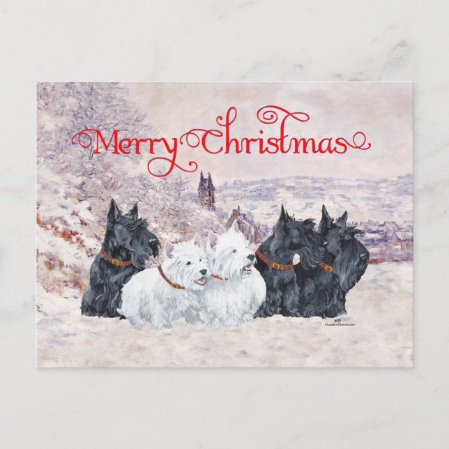 Carte Postale Nous cinq hiver (Devant)