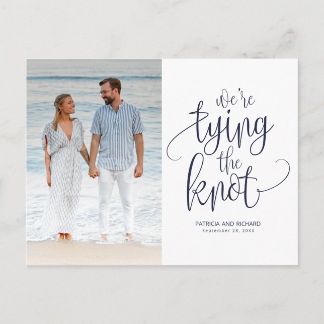 Carte Postale Nous essayons de nouer le mariage Enregistrer la p (Devant)