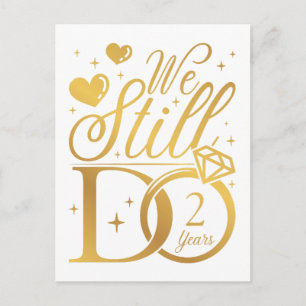 Carte Postale Nous faisons toujours 2 ans d'anniversaire de mari