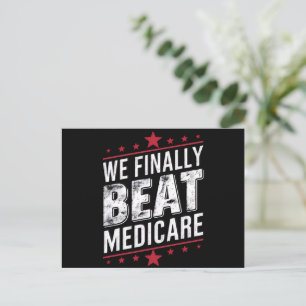 Carte Postale Nous Finissons Par Battre Medicare Trump Biden Ele