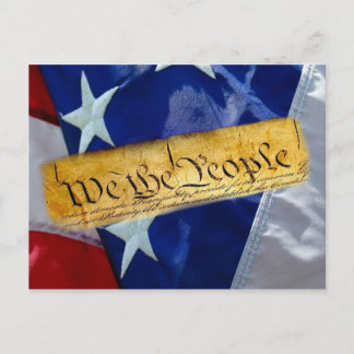 Carte Postale Nous Le Peuple Drapeau Américain