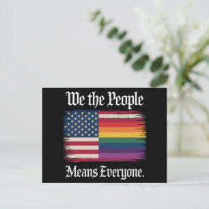 Carte Postale Nous Le Peuple Signifie Tout Le Monde Usa Égalité 