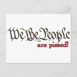 Carte Postale Nous, le Peuple... sont en colère !
