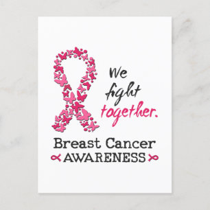 Carte Postale Nous luttons ensemble contre le cancer du sein