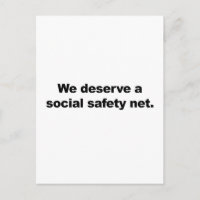 Nous méritons un filet de sécurité sociale