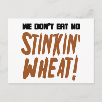 Carte Postale Nous ne mangeons pas de gluten Céliaque de blé pua