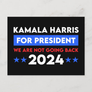 Carte Postale Nous Ne Retournons Pas Kamala Harris Pour Présiden