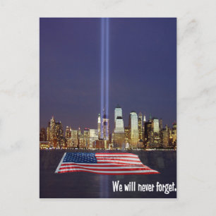 Carte Postale Nous N'Oublierons Jamais Le Hommage Du 9 Au 11 Sep