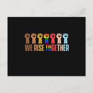 Carte Postale Nous nous rassemblons Mouvement Homosexuel Bisexue