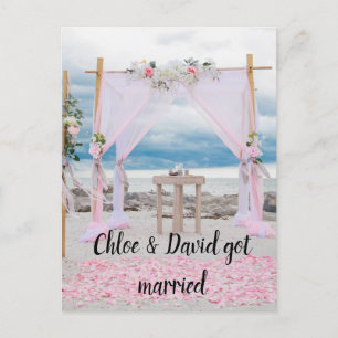 Carte Postale Nous nous sommes mariés ! Faire-part du mariage Ca