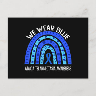 Carte Postale Nous Portons Bleu Pour Ataxia Telangiectasia Sensi