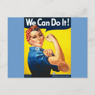Carte Postale Nous Pouvons Le Faire ! Rosie la riveteuse