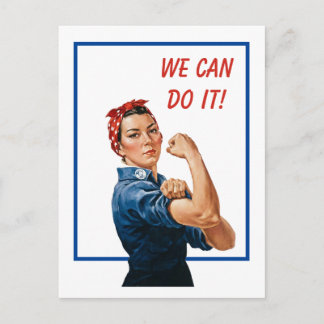 Carte Postale Nous pouvons le faire Rosie la riveuse femmes pouv