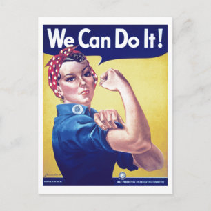 Carte Postale Nous pouvons le faire Rosie la riveuse USA États-U
