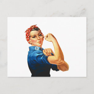 Carte Postale Nous pouvons le faire Rosie le pouvoir des femmes 