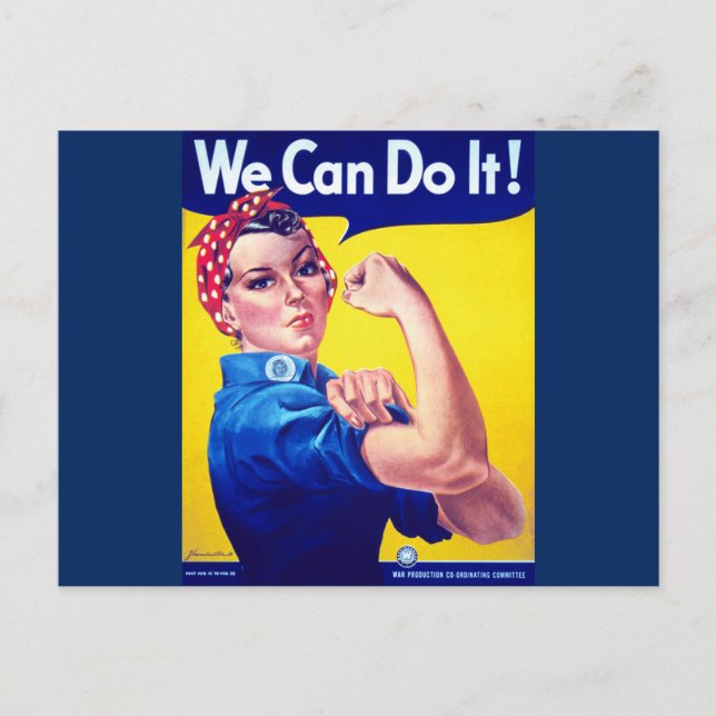 Carte Postale Nous pouvons le faire Rosie le Riveter (Devant)