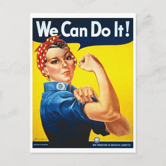 Carte Postale Nous pouvons le faire Rosie le Riveter la Seconde  (Devant)