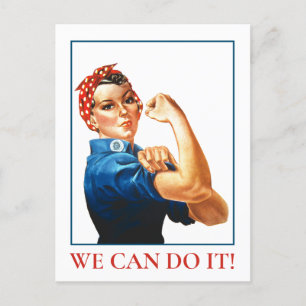 Carte Postale Nous Pouvons Le Faire Rosie Riveter Femmes 2ÈME GU