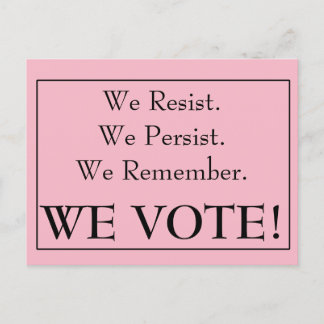 Carte Postale Nous Résistons À Persister Nous Nous Souvenons Que