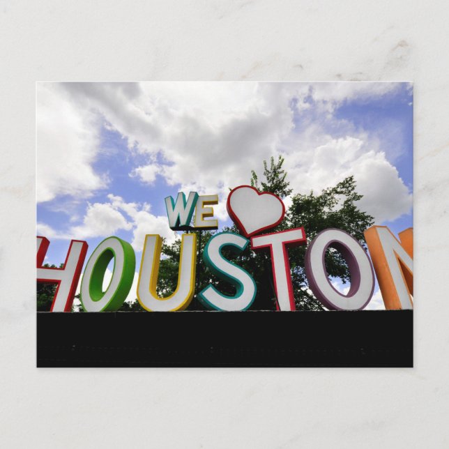 Carte Postale nous sommes coeur houston (Devant)