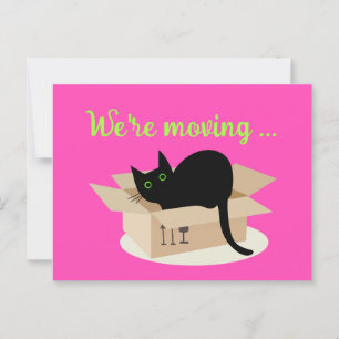 Carte Postale nous sommes en train de déménager