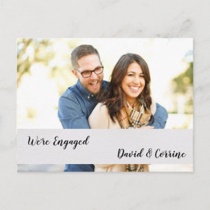 Carte Postale Nous sommes engagés Couples Fiançailles Faire-part