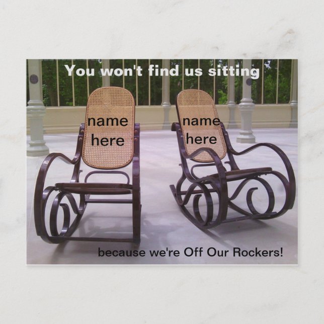 Carte Postale Nous sommes hors de nos Rockers (Devant)
