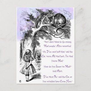 Carte Postale Nous sommes tous fous ici