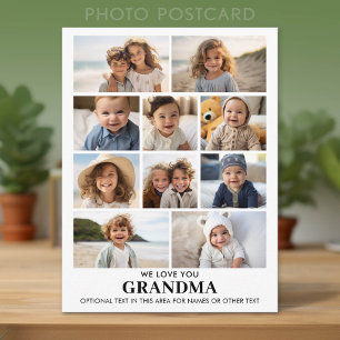 Carte Postale Nous vous aimons grand-mère - 10 Collage de photos