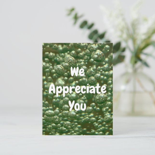 Carte Postale Nous Vous Apprécions Remerciement Pour Réalisation (Debout devant)