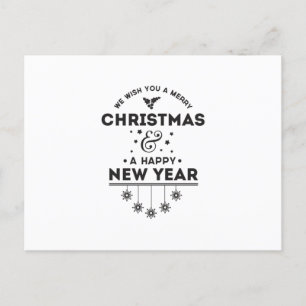 Carte Postale Nous vous souhaitons un joyeux Noël