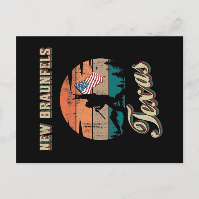 Carte Postale Nouveau Braunfels Texas (Devant)
