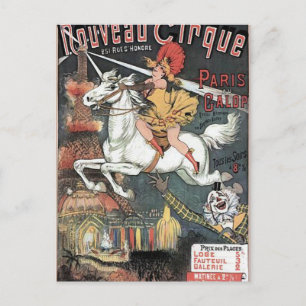 Carte Postale Nouveau Cirque Revue Hippique Rétro Théâtre