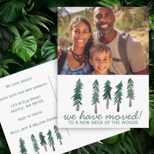 Carte Postale NOUVEAU COL NECK de BOIS Photo personnalisée Arbre