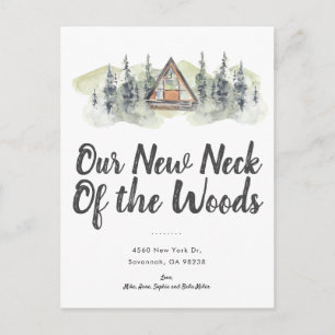 Carte Postale Nouveau cou des Bois Faire-part de déplacement