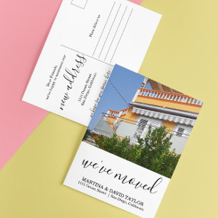 Carte Postale Nouveau domicile Nouveau Faire-part photo d'adress