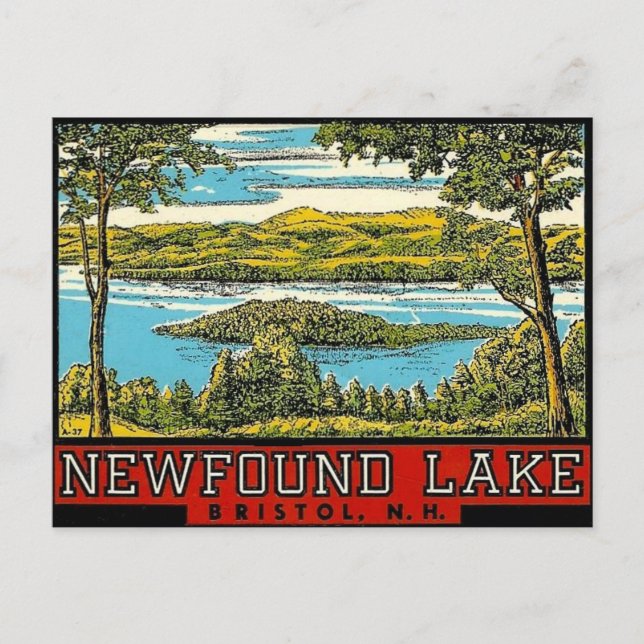Carte Postale Nouveau lac Bristol New Hampshire Travel (Devant)