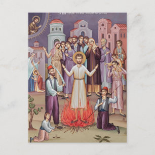 Carte Postale Nouveau martyr St. Nicolas de Metsovo icône orthod