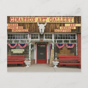 Carte Postale Nouveau-Mexique, Cimarron. Galerie d'art Cimarron,
