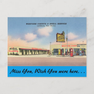 Carte Postale Nouveau-Mexique, Cours de l'Ouest, Lordsburg