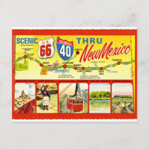 Carte Postale Nouveau-Mexique - Pittoresque États-Unis 66 Inters