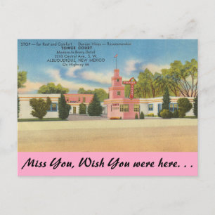 Carte Postale Nouveau-Mexique, Tower Court, Albuquerque