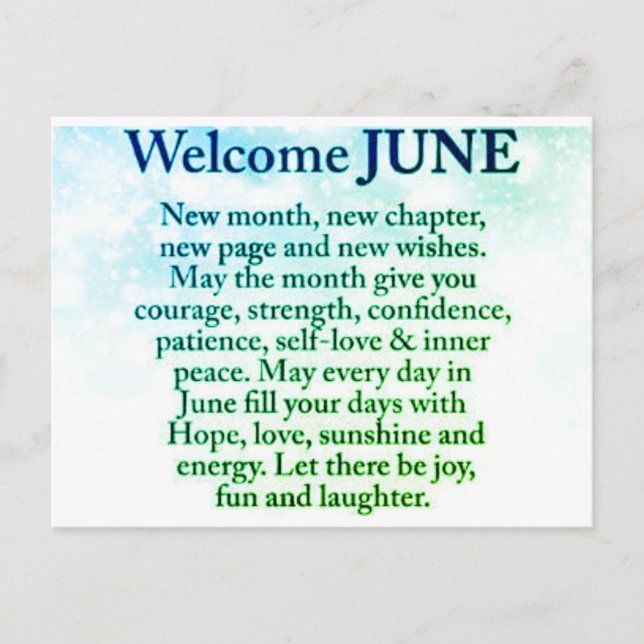 carte postale nouveau mois (Devant)