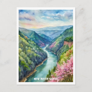 Carte Postale Nouveau Parc national de la Gorge River Peinture a