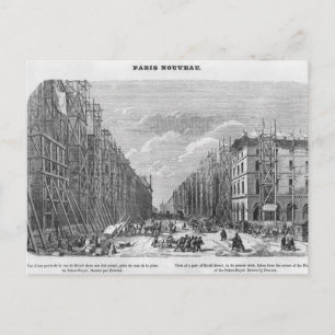 Carte Postale Nouveau Paris, vue sur une partie de la rue Rivoli